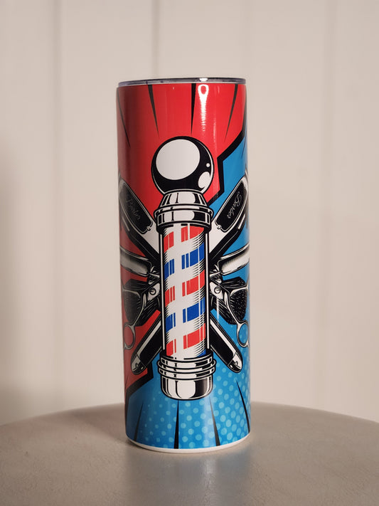 Pop Art Barber Tools 20 oz Tumbler