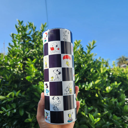 Snoopy Checker 20 oz Tumbler